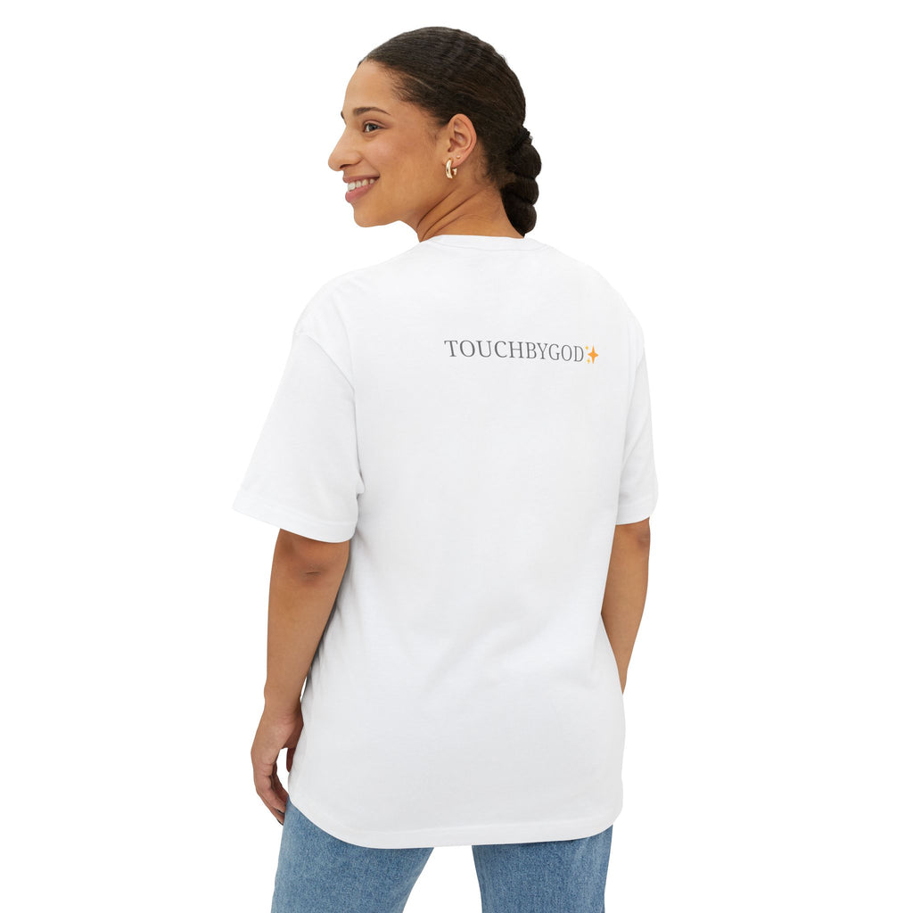 Becoming / TouchbyGod Minimalist Oversized Tee — Inspirational Graphic Shirt