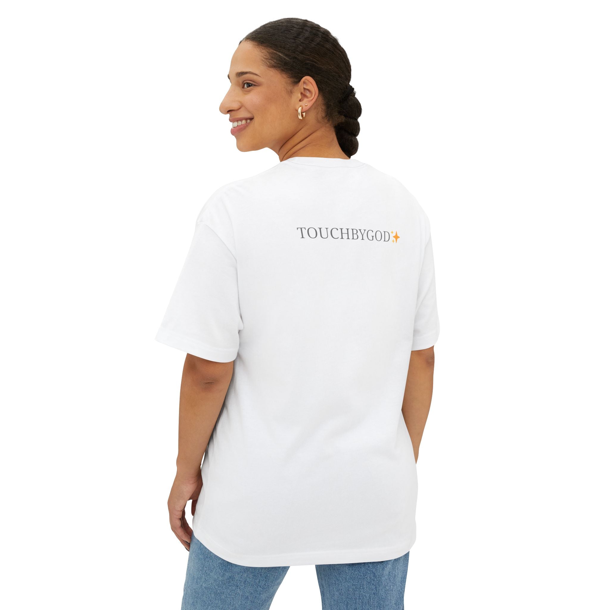 Becoming / TouchbyGod Minimalist Oversized Tee — Inspirational Graphic Shirt