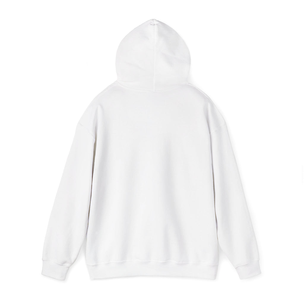 TOUCHBYGOD Minimalist Logo Hoodie — White Graphic Hooded Sweatshirt