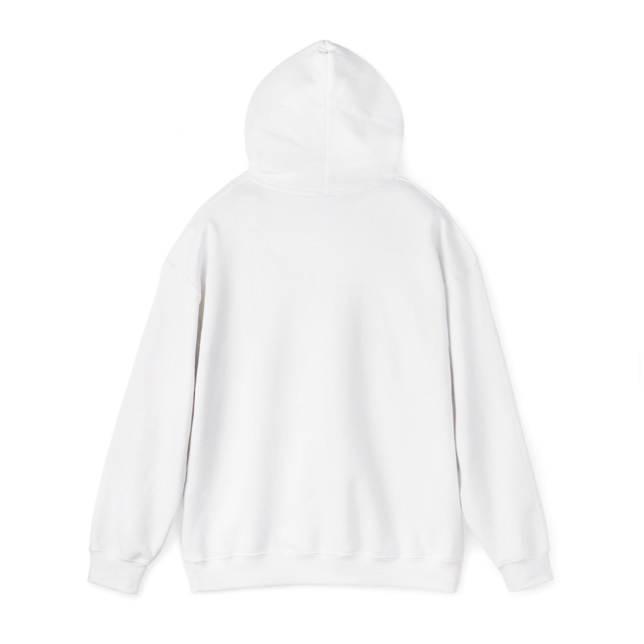 TOUCHBYGOD Minimalist Logo Hoodie — White Graphic Hooded Sweatshirt