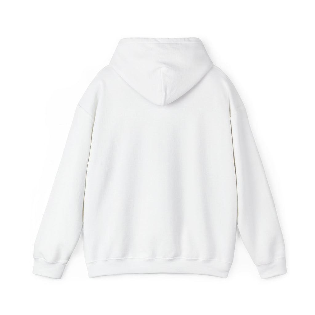 TOUCHBYGOD Minimalist Logo Hoodie — White Graphic Hooded Sweatshirt