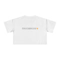 TouchByGod Crop Tee — Minimalist Faith Graphic Women's Cropped T-Shirt